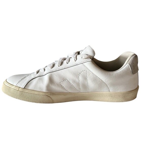 Veja Esplar White Leather Logo Sneakers Women’s Size 9 - Picture 4 of 10